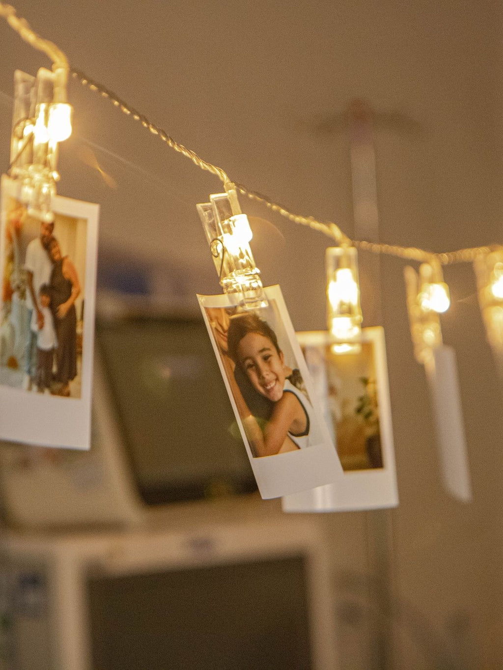 Polaroids with String Lights